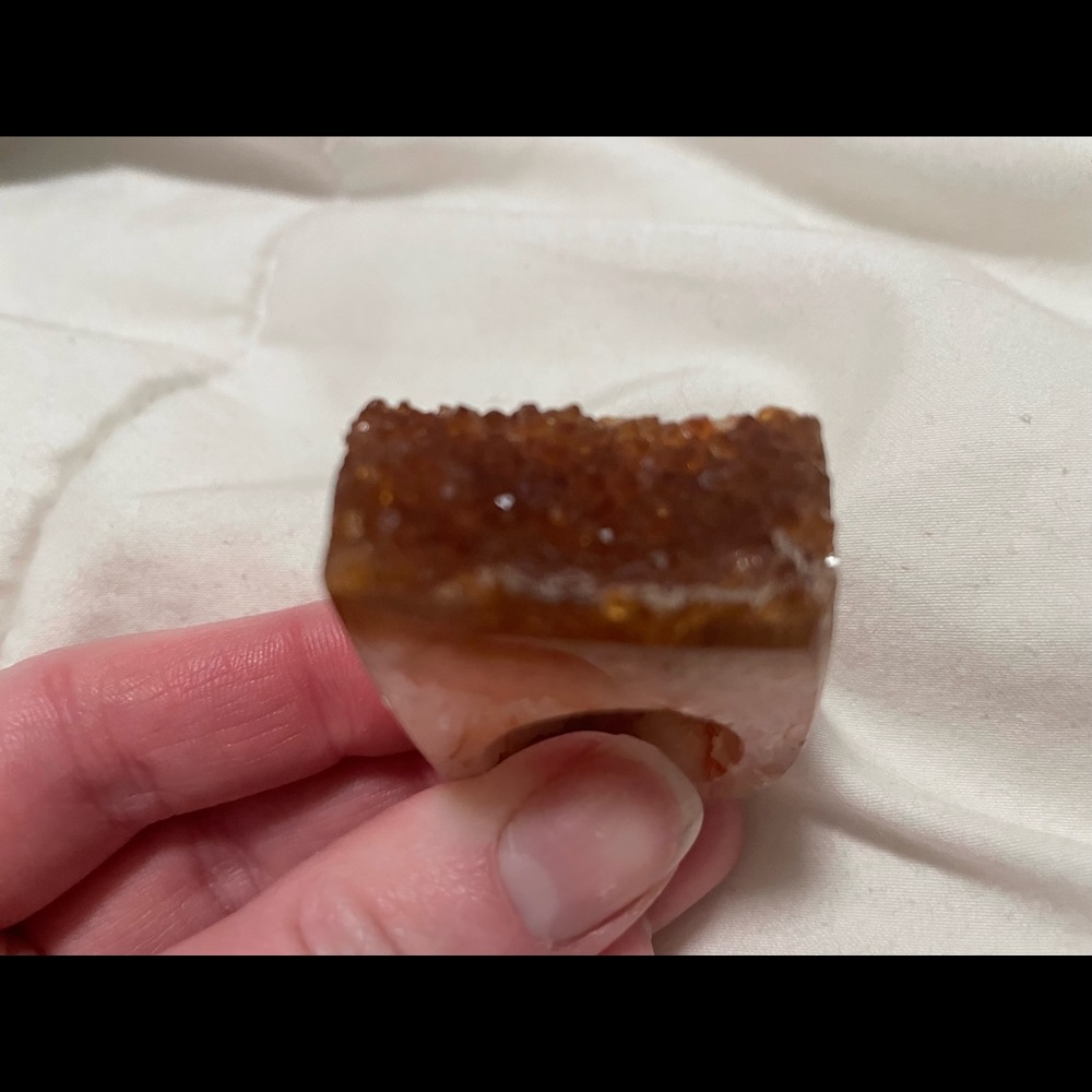 Hespera Gemfire Red Citrine Ring (as seen on “Game of Thrones”) size 10